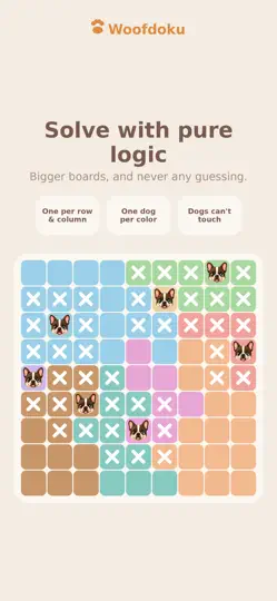 Screenshot von Woofdoku - Brain Puzzle Game auf dem iPhone 1