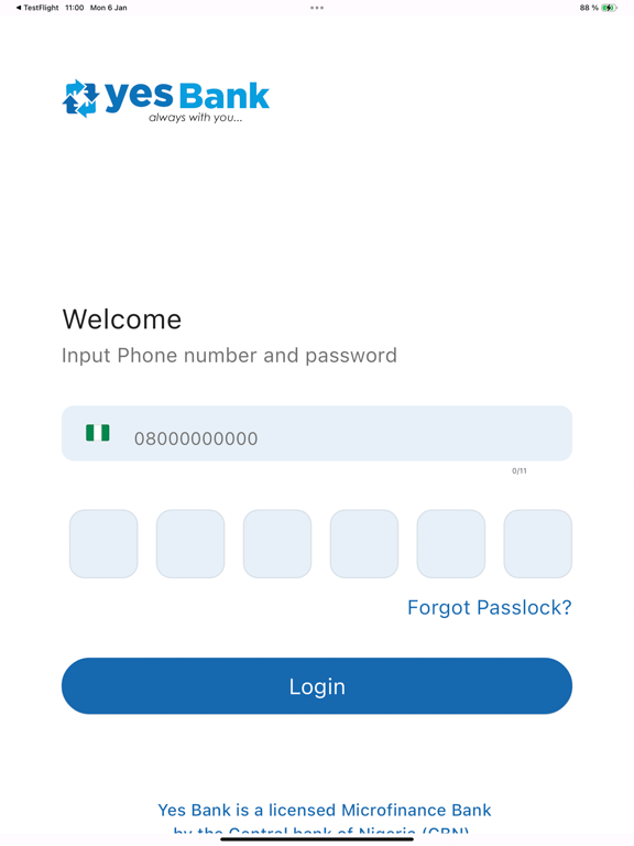 Yes Bank iPad screenshot 7 - Finance app