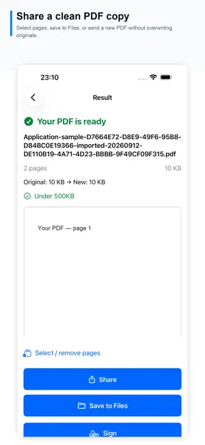 PDF Compressor: Sign Scan screenshot 2