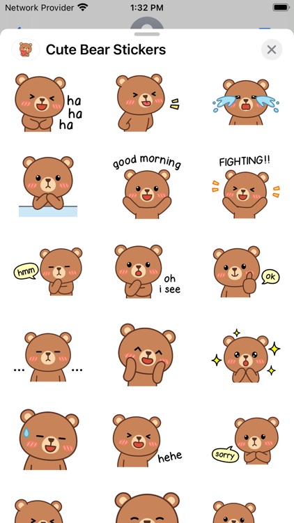 Cute Bear Stickers - WASticker screenshot-3