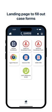 Champion Health Plan Agent screenshot