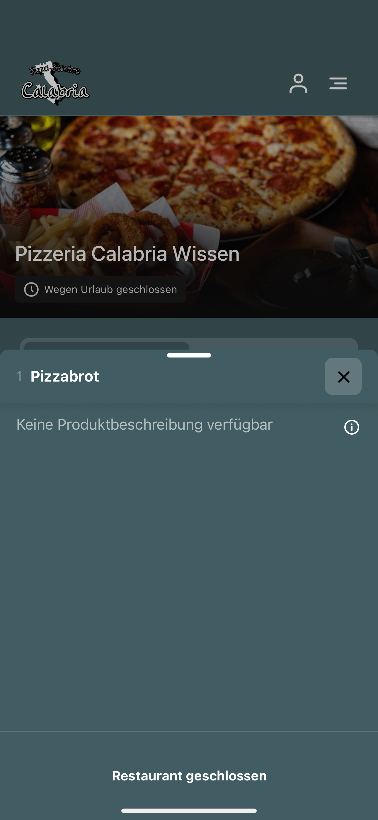Pizzeria Calabria Wissen