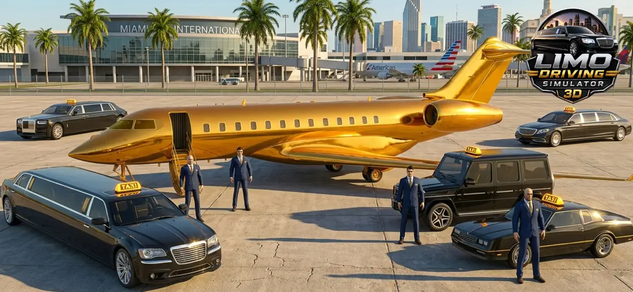 Screenshot #1 pour Limousine Taxi Driving 3D