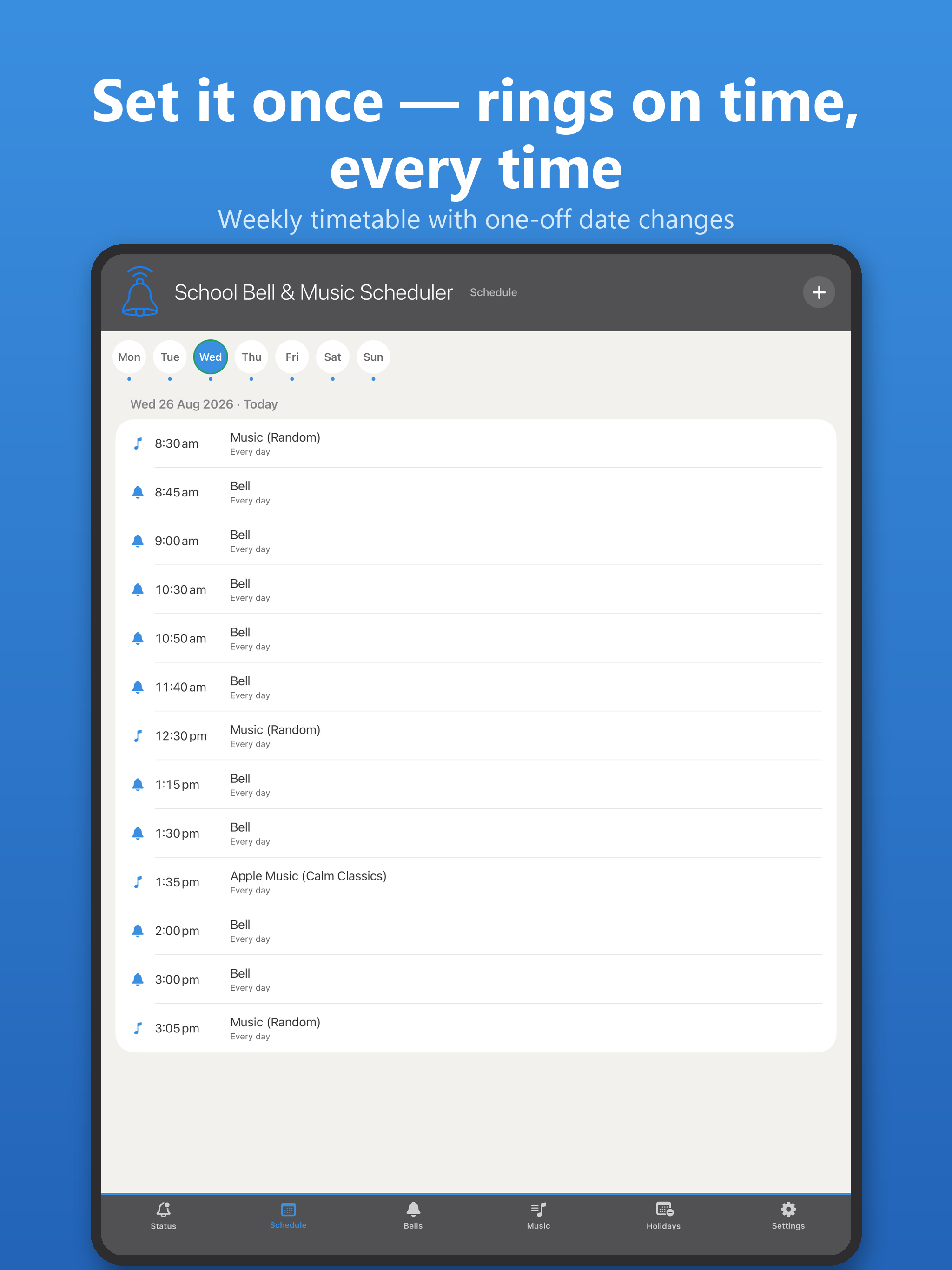 School Bell & Music Scheduler screenshot 8