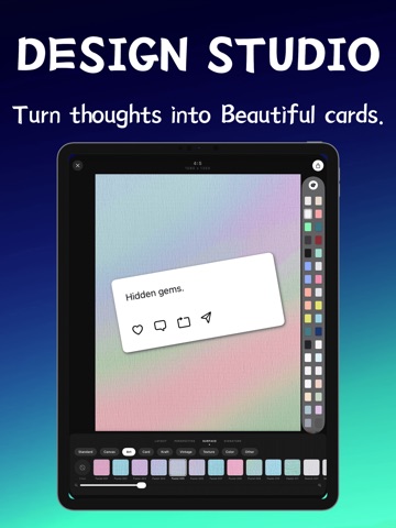 Papier - Vintage Card Maker iPad screenshot