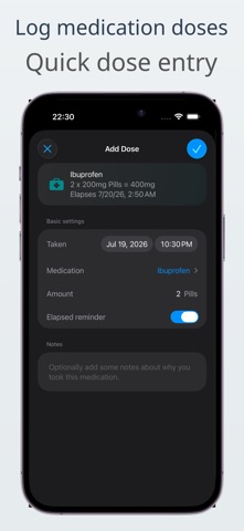 Pain Meds Buddy: Pill tracker iPhone screenshot