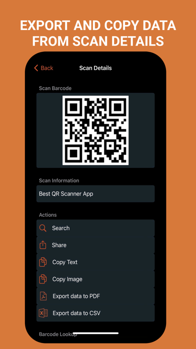 Qr Code Scanner - ZapQR Screenshot