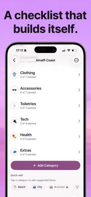 Packing List Checklist Essi screenshot 3