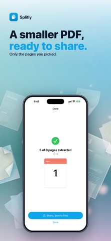 Splitly: Split PDF iPhone screenshot