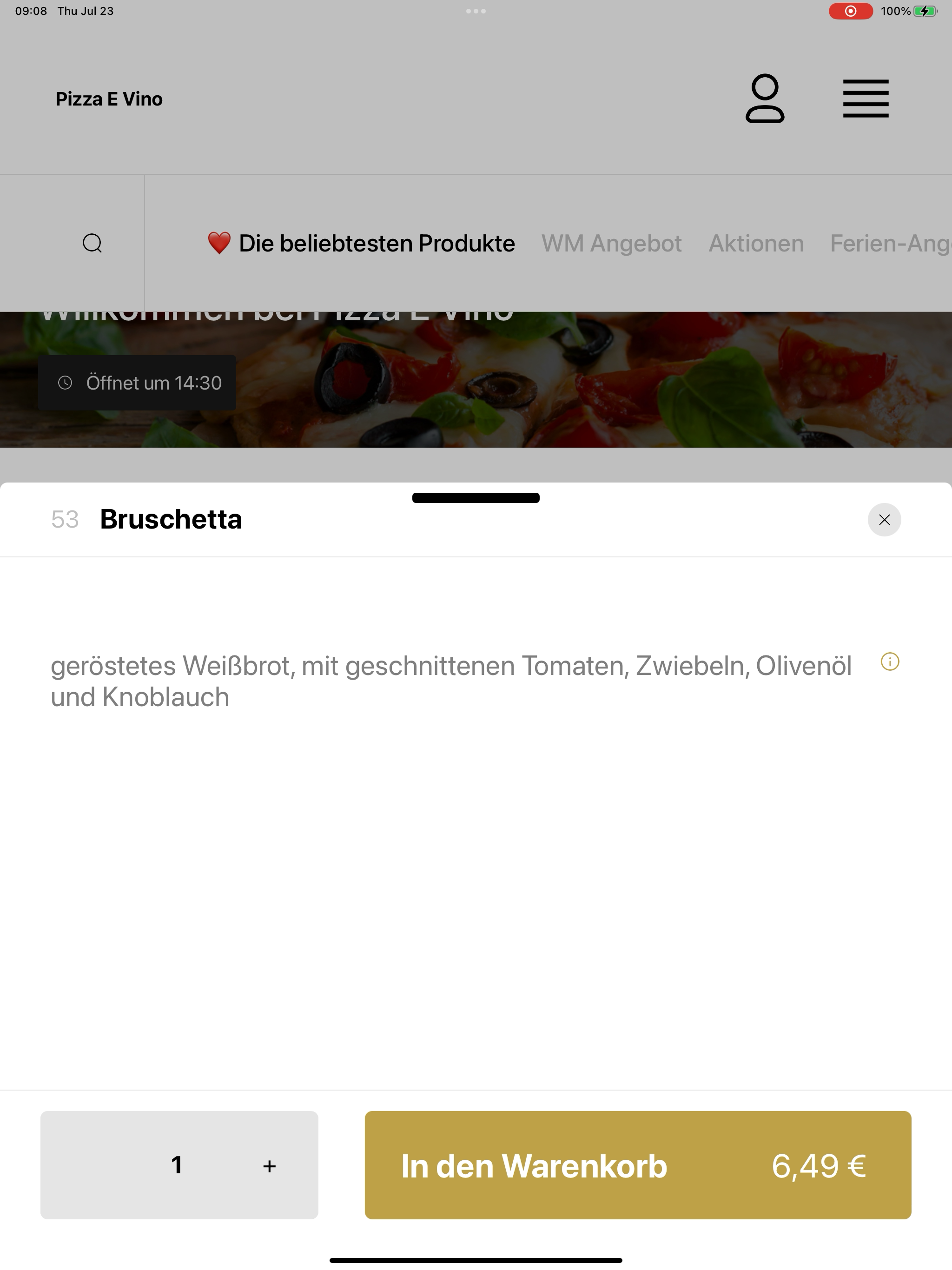 Pizza E Vino Hamburg screenshot 19