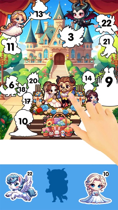 Princess Sticker Game Screenshot