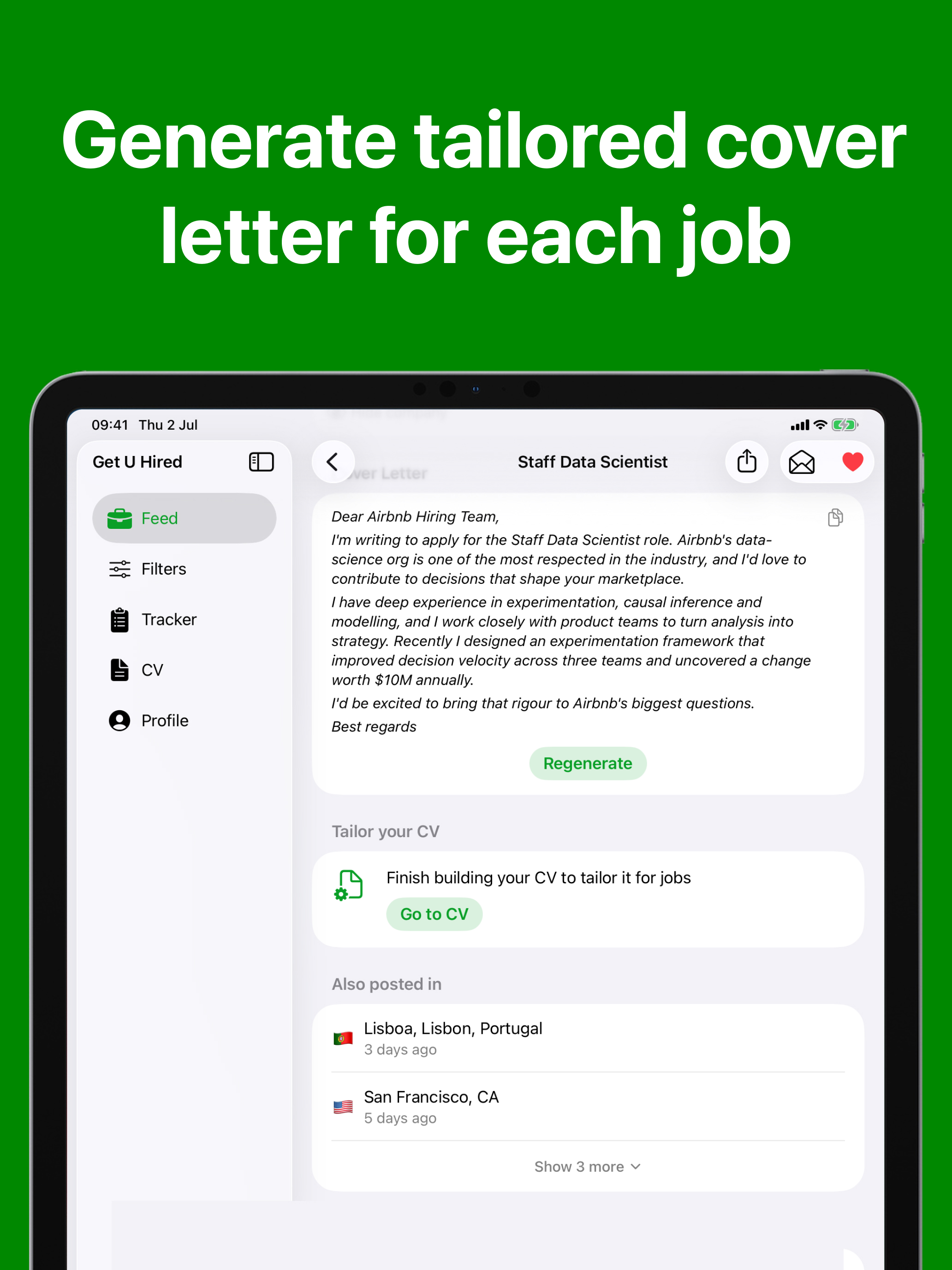 Get U Hired: AI Job Alerts screenshot 15