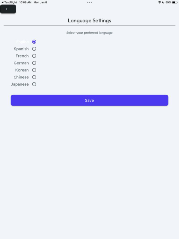 GroceryLiss iPad screenshot 1 - Productivity app