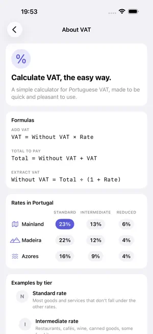 Calcular IVA Portugal screenshot 2