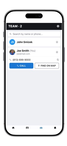 Search Party Team Manager iPhone screenshot