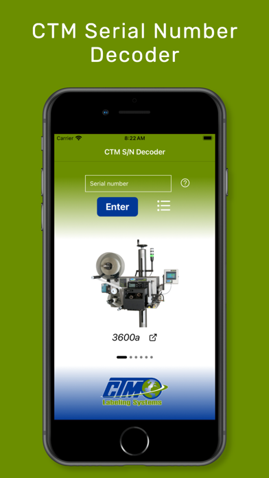 CTM S/N iPhone screenshot 1 - Reference app