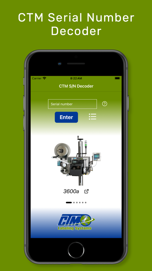 #1. CTM S/N (iOS) Podle: CTM Integration, Inc.