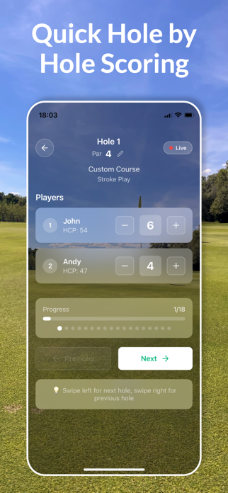 Golf Keeper: Scorecards Screenshot 4 of 7