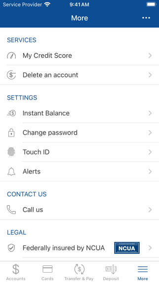 Seaport Federal Credit Union Screenshot