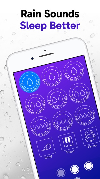 Screenshot #1 pour Rain Sounds - Sleep Better