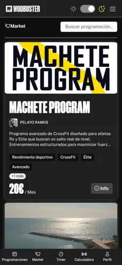 Captura de pantalla de WodBuster Coach en iPhone 1