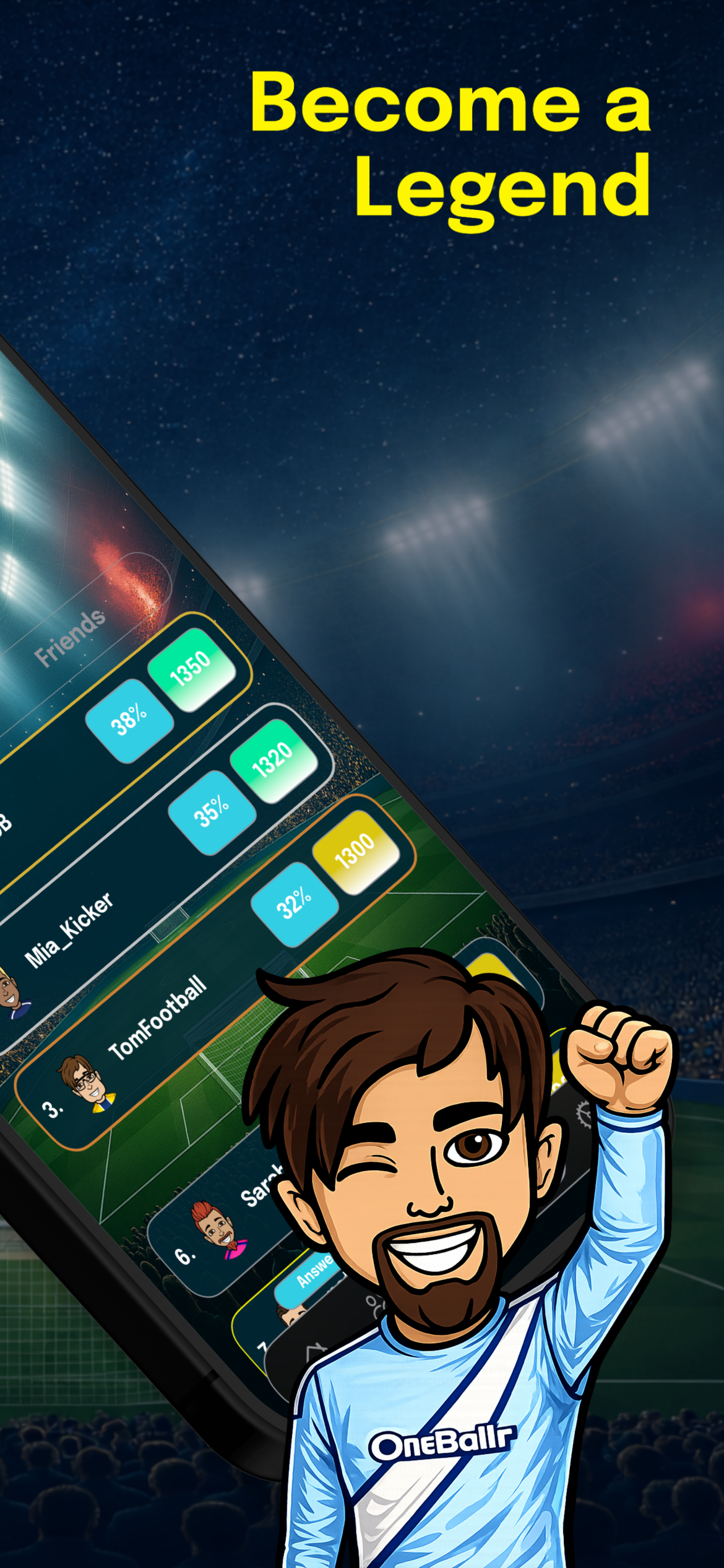 OneBallr - Football Quiz Duel screenshot 9