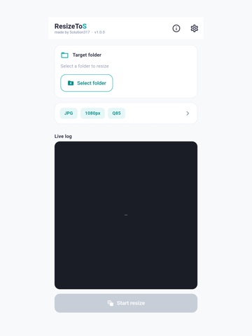 ResizeToS -Batch Image Resizer