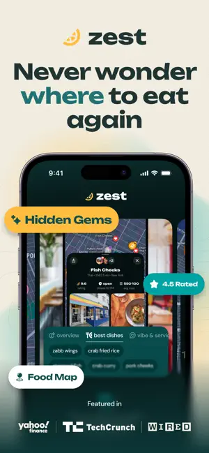 Zest Food & Restaurant Map screenshot 1