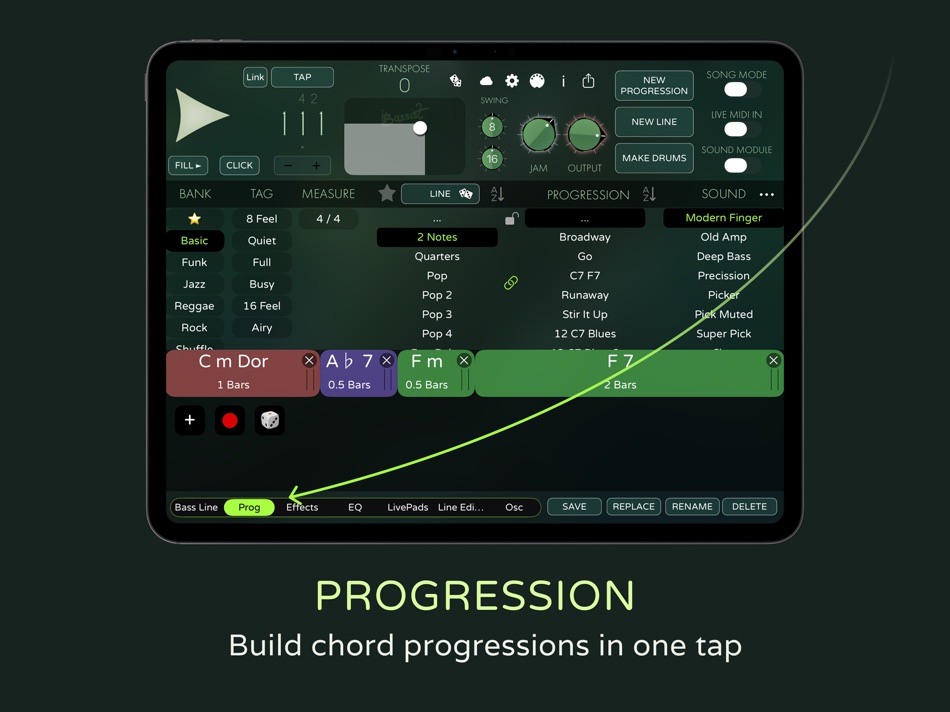 #2. iBassist – Virtual Bass Player (iOS) Od: Lumbeat