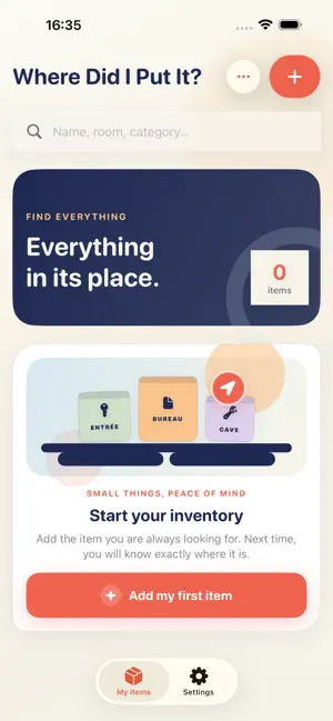 Where Is It? Home Inventory screenshot 1