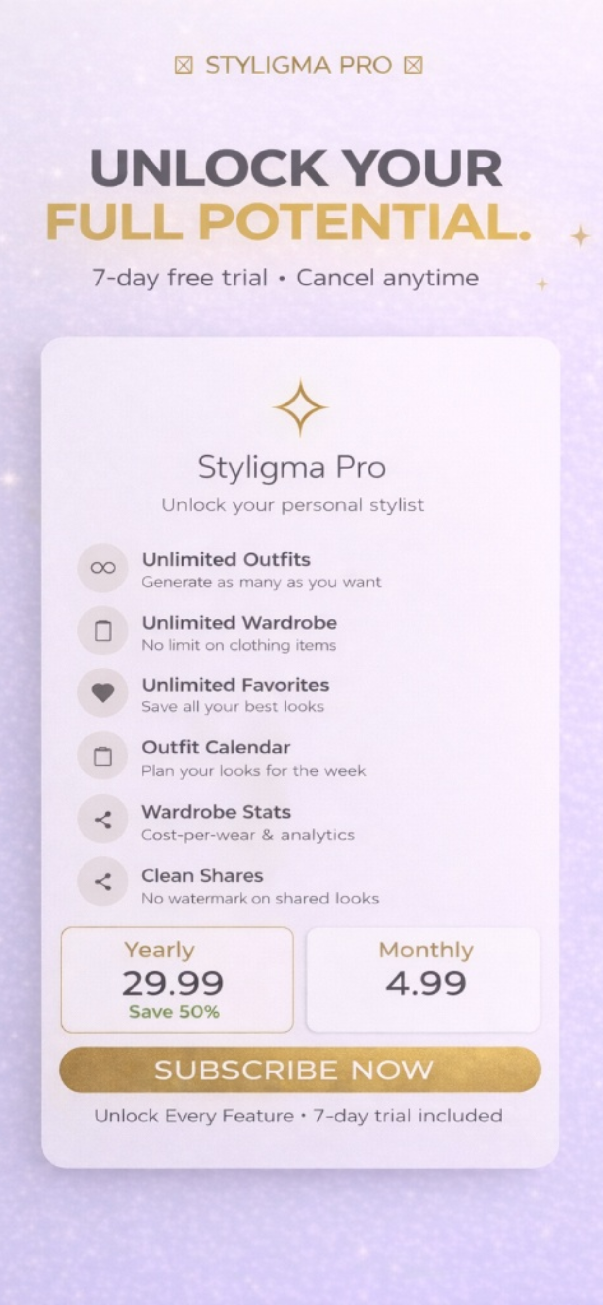 Styligma:AI Wardrobe & Outfits