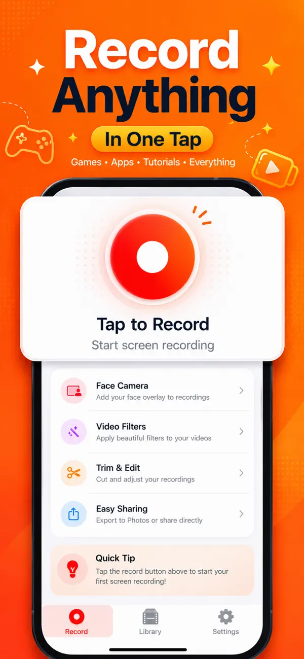Screenshot #1 pour Screen Recorder: Record Video