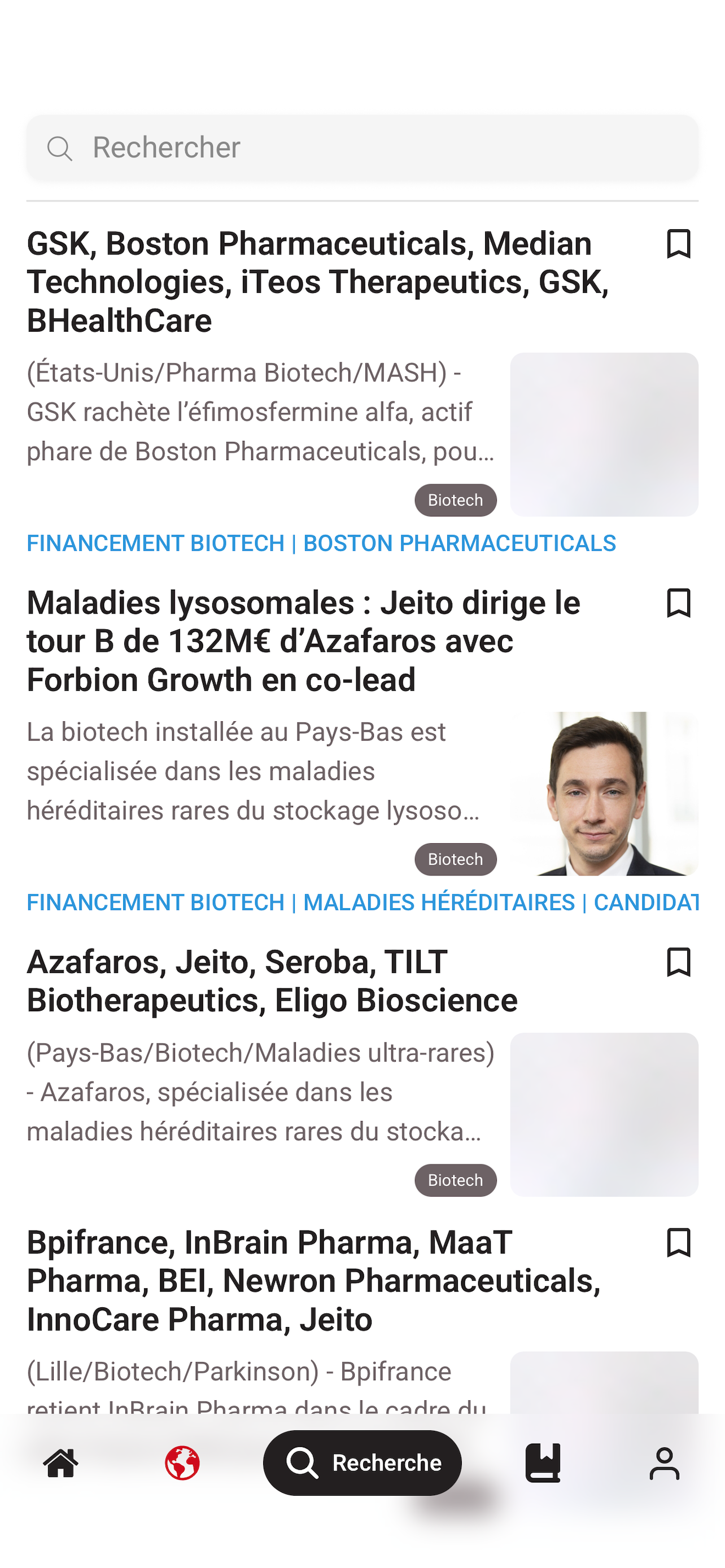 BiotechFinances screenshot 2