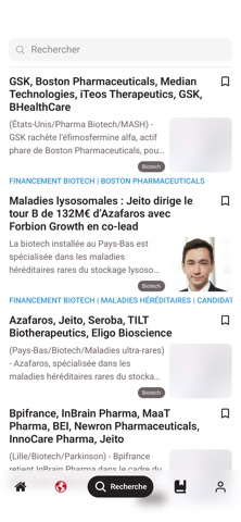 BiotechFinances screenshot