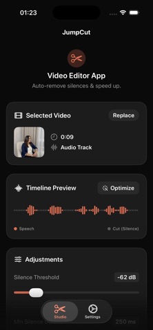JumpCut AI: Silence Remover screenshot