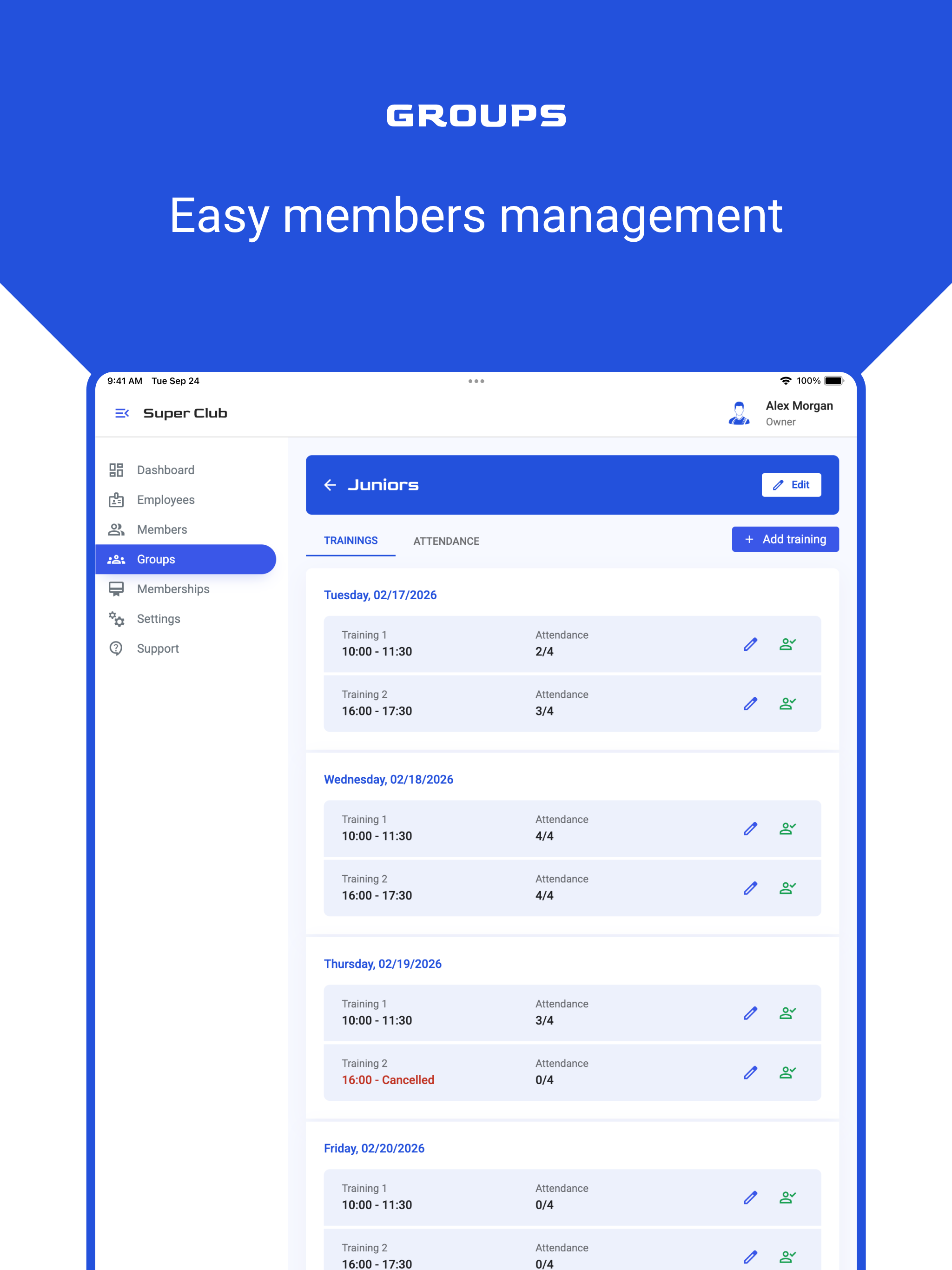 ClubMon: Sports Club Manager screenshot 7