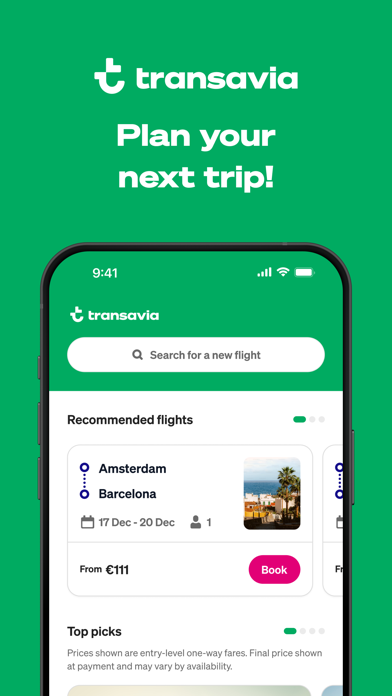 Screenshot 1 of Transavia App