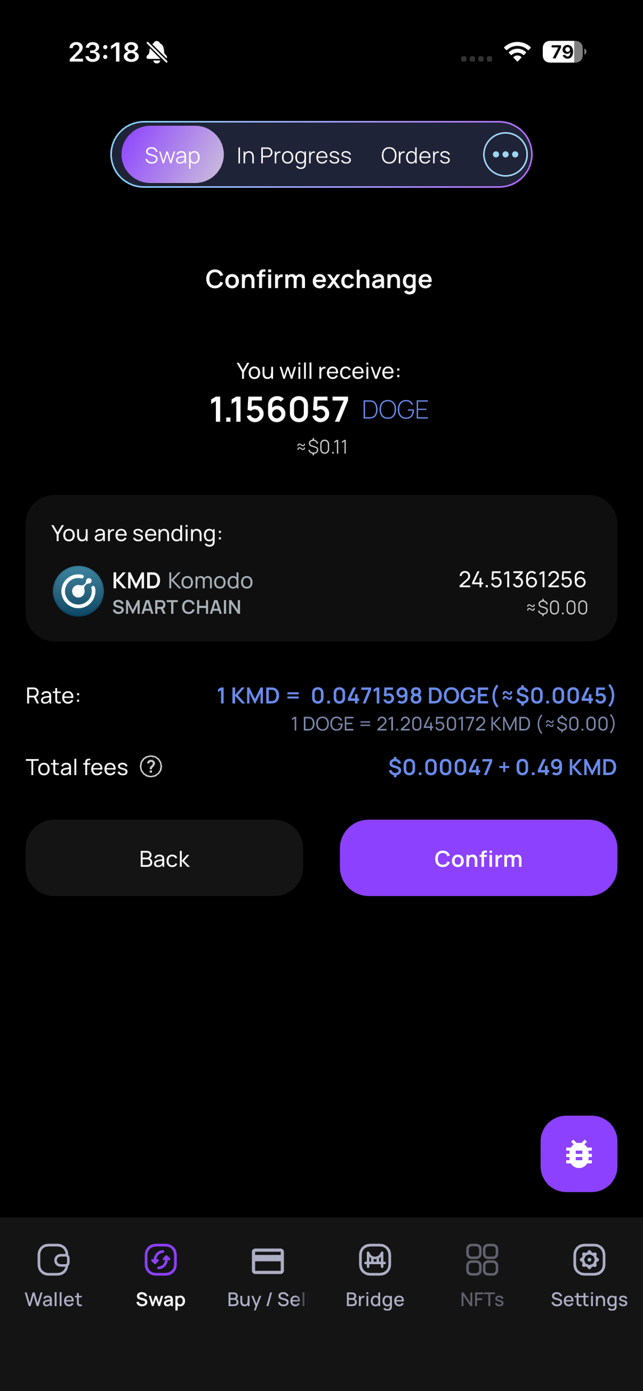 GleecDEX wallet screenshot 4