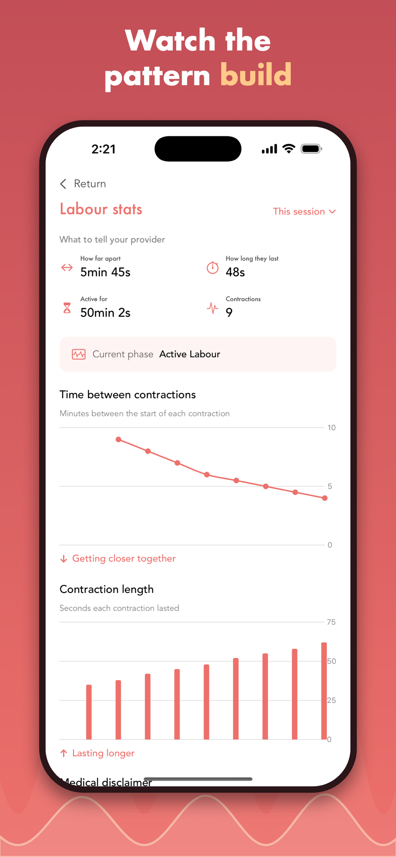 Contraction Timer ™ screenshot 2