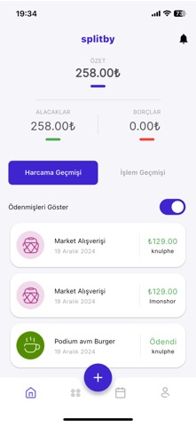 Splitby screenshot