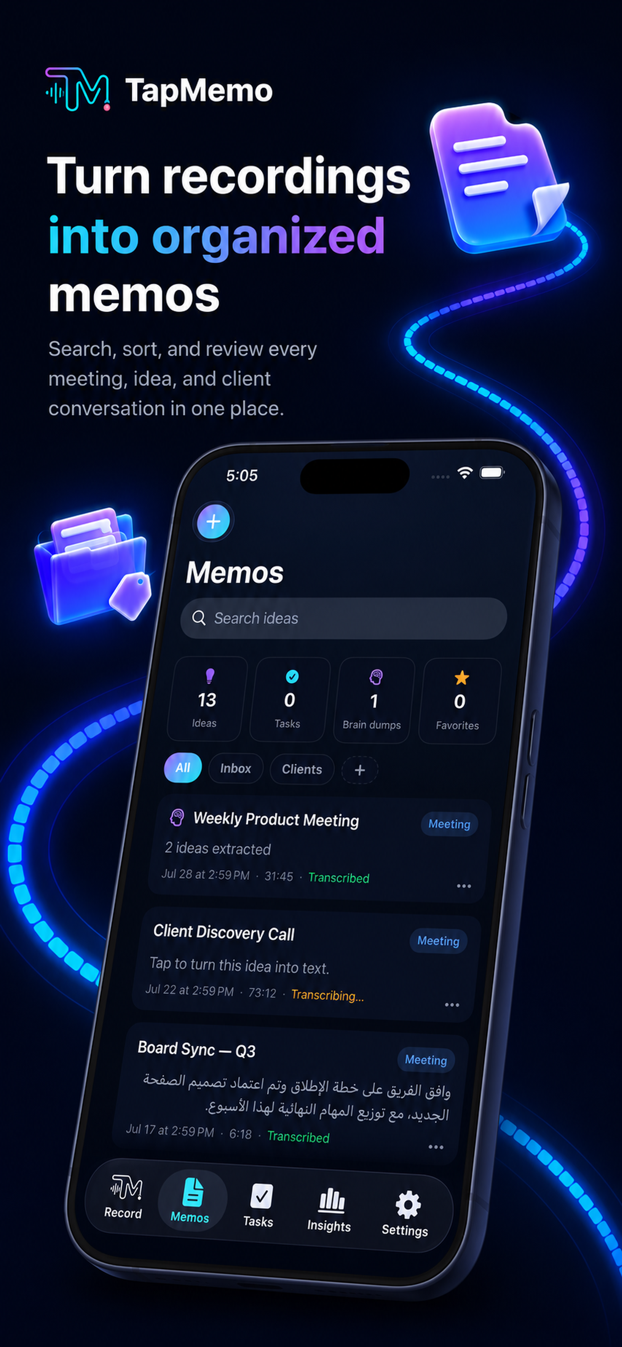 TapMemo: AI Voice Recorder screenshot 4