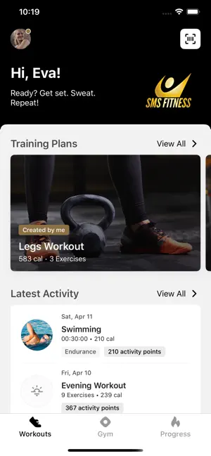 SMS Fitness screenshot 2