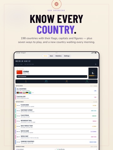 World Quiz: Globe & Map Games iPad screenshot
