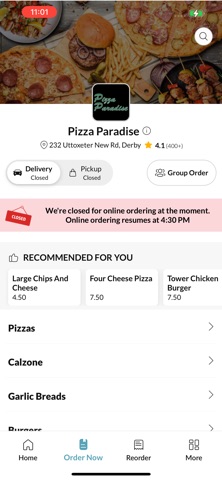 Pizza Paradise Derby screenshot