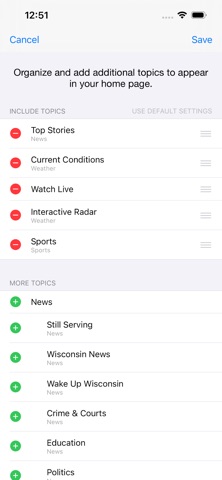 News 9 WAOW iPhone screenshot