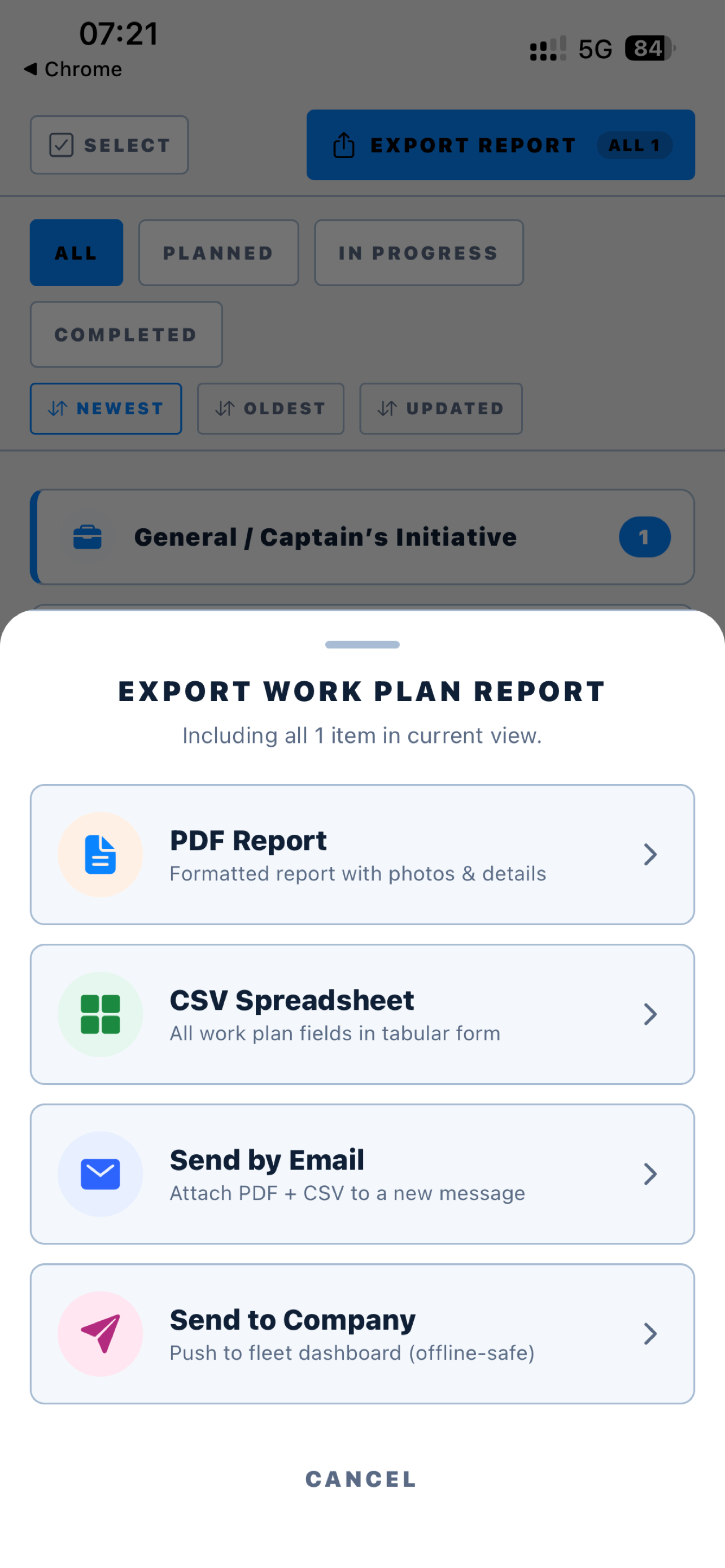 CaptAlyze Work&Inspection Tool