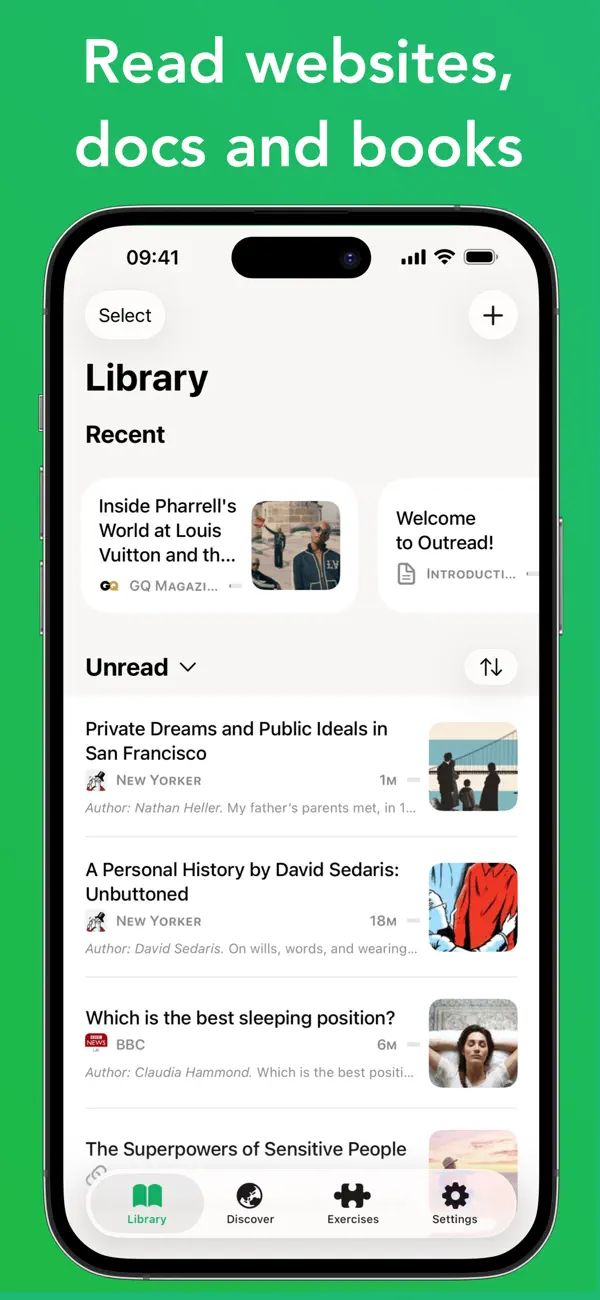 #3. Outread: Speed Reading (iOS) بواسطة: Arkadiusz Holko