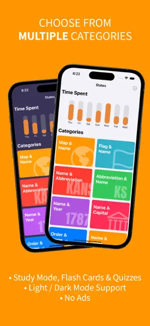 States - Flashcards and Quiz screenshot 1