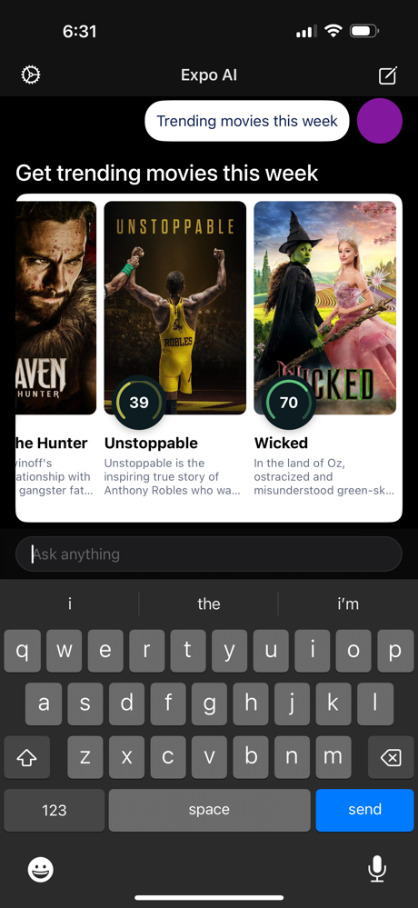 Expo AI screenshot 2