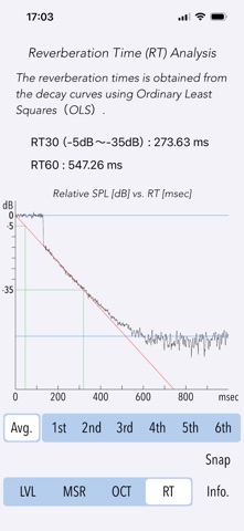 Reverb Time Analyzer Screenshot 4 of 10